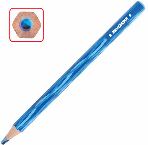 Карандаши с многоцветным грифелем МЯГКИЕ ЮНЛАНДИЯ "MAGIC", НАБОР 6 штук (24 цвета), утолщенные, 181791