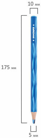 Карандаши с многоцветным грифелем МЯГКИЕ ЮНЛАНДИЯ "MAGIC", НАБОР 6 штук (24 цвета), утолщенные, 181791