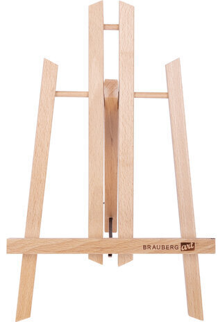 Мольберт настольный из бука 19х16х28 см, высота холста до 30 см, лакированный, BRAUBERG ART CLASSIC, 192253