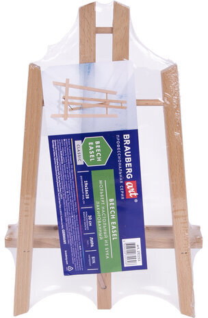 Мольберт настольный из бука 19х16х28 см, высота холста до 30 см, лакированный, BRAUBERG ART CLASSIC, 192253