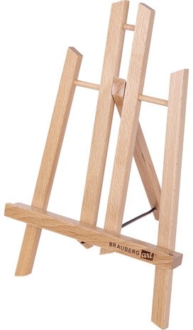 Мольберт настольный из бука 19х16х28 см, высота холста до 30 см, лакированный, BRAUBERG ART CLASSIC, 192253