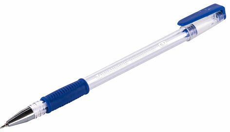 Ручка шариковая РОССИЯ "PATRIOT-GT", СИНЯЯ, корпус прозрачный, 0,7 мм, линия письма 0,35 мм, BRAUBERG, 143961