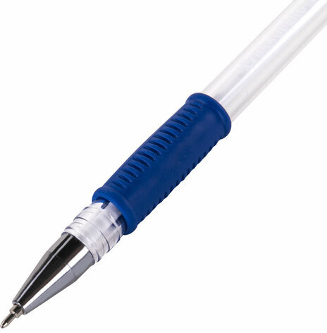 Ручка шариковая РОССИЯ "PATRIOT-GT", СИНЯЯ, корпус прозрачный, 0,7 мм, линия письма 0,35 мм, BRAUBERG, 143961