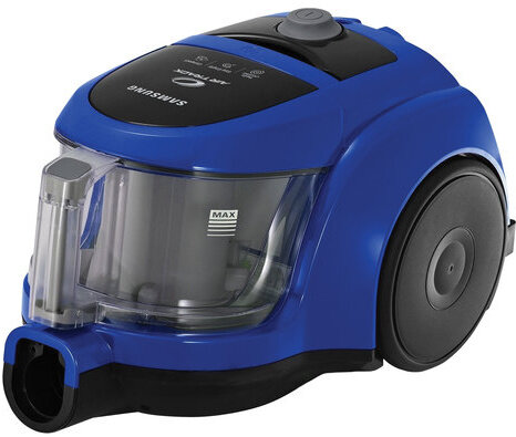 Пылесос SAMSUNG VCC4520S36/XEV, с контейнером, 1600 Вт, мощность всасывания 350 Вт, синий