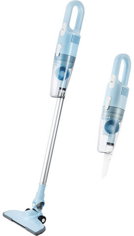 Пылесос вертикальный KITFORT KT-586-2, потребляемая мощность 600 Вт, циклонный фильтр 1,2 л, голубой