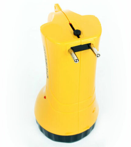 Фонарь аккумуляторный ULTRAFLASH 9хLED+12хLED, 2 режима, выдвижная вилка, заряд от сети, LED3816SM