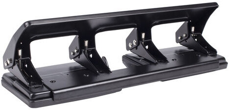 Дырокол металлический на 2-4 отверстия BRAUBERG "HL-4", до 15 л, черный, 221160