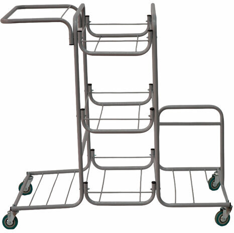 Тележка уборочная Eco-Force МНОГОФУНКЦИОНАЛЬНАЯ MEGA 2 ведра по 25 л, отжим, 3 поддона, держатель и основание для мешка, мешок, 26EF/1, 26EF/1 б/в