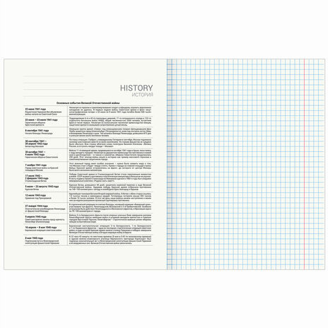 Тетрадь предметная "КЛАССИКА NATURE" 48 л., обложка картон, ИСТОРИЯ, клетка, BRAUBERG, 404587