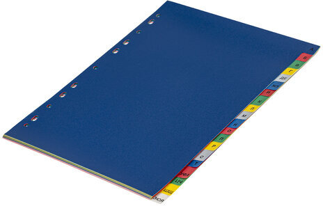 Разделитель пластиковый BRAUBERG, А4, 20 листов, алфавитный А-Я, оглавление, цветной, РОССИЯ, 225615