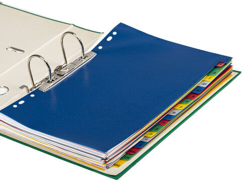 Разделитель пластиковый BRAUBERG, А4, 20 листов, алфавитный А-Я, оглавление, цветной, РОССИЯ, 225615