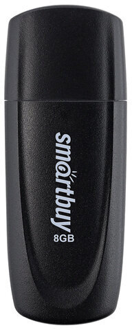 Флеш-диск 8 GB SMARTBUY Scout USB 2.0, черный, SB008GB2SCK