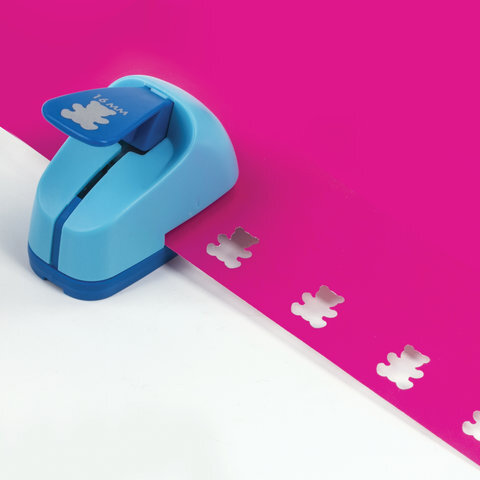 Дырокол фигурный "Мишка", диаметр вырезной фигуры 16 мм, ОСТРОВ СОКРОВИЩ, 227159