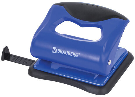 Дырокол BRAUBERG "JET PRO", до 20 листов, сине-черный, 228598