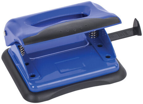 Дырокол BRAUBERG "JET PRO", до 20 листов, сине-черный, 228598