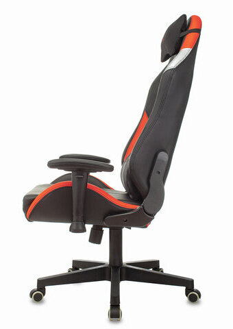 Кресло компьютерное Zombie HERO BATTLEZONE PRO, 2 подушки, экокожа/ткань, черное/красное, 1535352