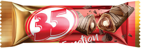 Конфеты вафельные 35 со вкусом шоколада, 1500 г, гофрокороб