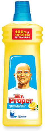 Средство для мытья пола и стен 750 мл, MR.PROPER (Мистер Пропер) "Лимон"