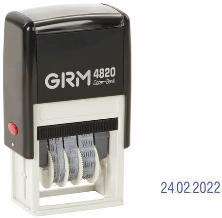 Датер-мини месяц цифрами, оттиск 22х4 мм синий, GRM 4820 BANK, 124361133
