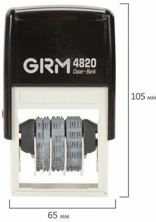 Датер-мини месяц цифрами, оттиск 22х4 мм синий, GRM 4820 BANK, 124361133