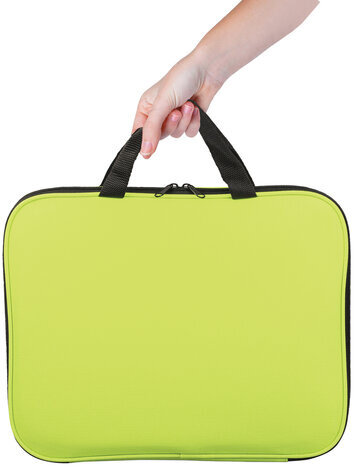 Папка на молнии с ручками STAFF EVERYDAY, А4, полиэстер, ярко-желтая, 270736