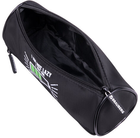 Пенал BRAUBERG, 3 отделения, нейлон, 21х7х7 см, "Battery", 270843