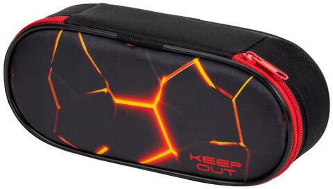 Пенал-футляр BRAUBERG, 1 отделение, полиэстер, органайзер, 21х9х5 см, "Keep out", 271035