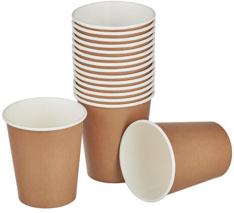 Одноразовые стаканы 200 мл, КОМПЛЕКТ 50 шт., бумажные однослойные, Craft 2.0, холодное/горячее, HUHTAMAKI, 771S70900-2201