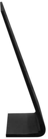 Табличка меловая настольная А4 (21x29,7 см), L-образная, горизонтальная, ПВХ, ЧЕРНАЯ, BRAUBERG, 291291