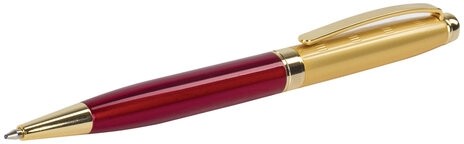 Ручка подарочная шариковая GALANT "Bremen", корпус бордовый с золотистым, золотистые детали, пишущий узел 0,7 мм, синяя, 141010