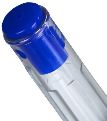 Ручка шариковая масляная STAFF Basic "OBP-306", СИНЯЯ, игольчатый узел 0,7 мм, линия письма 0,35 мм, 143009