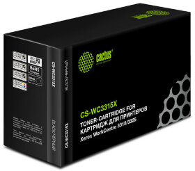 Картридж лазерный CACTUS (CS-WC3315X) для Xerox WorkCentre 3315/3325, ресурс 5000 страниц