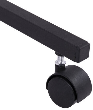 Стол BRABIX "Smart CD-015", 600х380х670-880 мм, ЛОФТ, регулируемый, колеса, металл/ЛДСП ясень, каркас черный, 641887