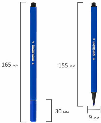 Фломастеры ЮНЛАНДИЯ "ВОДНЫЙ МИР", 12 цветов, трехгранные, вентилируемый колпачок, картон, 152182