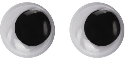 Глазки для творчества, вращающиеся, черно-белые, 12 мм, 30 шт., ОСТРОВ СОКРОВИЩ, 661326