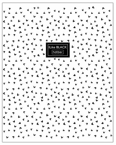 Тетрадь А5 48 л. HATBER скоба, клетка, ламинация, "I Like Black" (5 видов в спайке), 48Т5лВ1