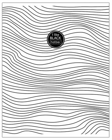 Тетрадь А5 48 л. HATBER скоба, клетка, ламинация, "I Like Black" (5 видов в спайке), 48Т5лВ1