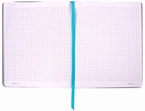 Тетрадь А5 (168х208 мм), 80 л., сшивка, клетка, под кожу, бумага 70 г/м2, фольга, BRAUBERG VISTA, "Almond", 403917