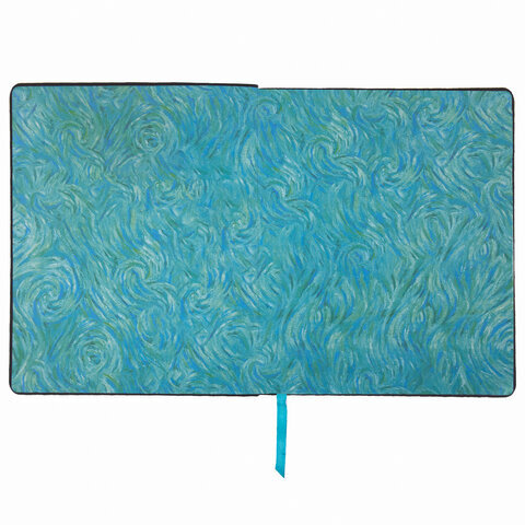 Тетрадь А5 (168х208 мм), 80 л., сшивка, клетка, под кожу, бумага 70 г/м2, фольга, BRAUBERG VISTA, "Almond", 403917