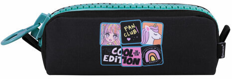 Пенал BRAUBERG с объемной "тракторной" молнией, 1 отделение, ткань, 22х8х6,5 см, "Cool anime", 272342