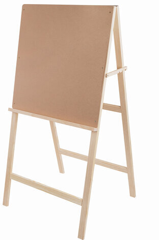 Мольберт напольный BRAUBERG ART CLASSIC "Хлопушка", планшет 60x60см, в собр.виде 60x120x5см, 190659