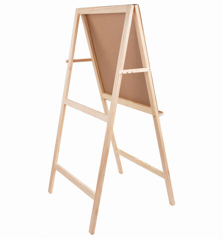 Мольберт напольный BRAUBERG ART CLASSIC "Хлопушка", планшет 60x60см, в собр.виде 60x120x5см, 190659