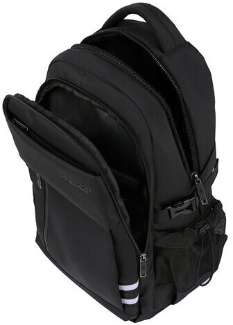 Рюкзак HEIKKI CHALLENGE (ХЕЙКИ) универсальный, 2 отделения, отделение для ноутбука, черный, 47х32х17 см, 272580