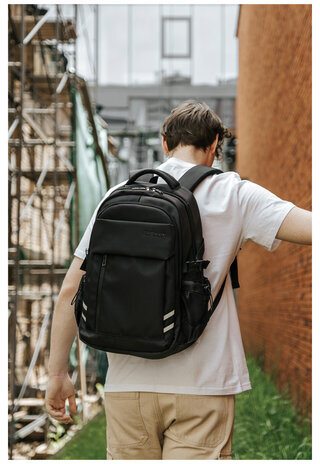 Рюкзак HEIKKI CHALLENGE (ХЕЙКИ) универсальный, 2 отделения, отделение для ноутбука, черный, 47х32х17 см, 272580