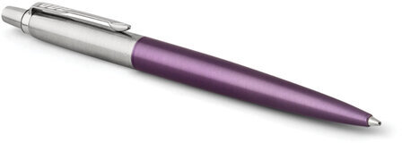 Ручка шариковая PARKER "Jotter Core Victoria Violet CT", корпус фиолетовый, детали хром, синяя, 1953190