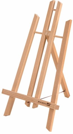 Мольберт настольный из бука 21х26х36 см, высота холста до 40 см, лакированный, BRAUBERG ART CLASSIC, 192254