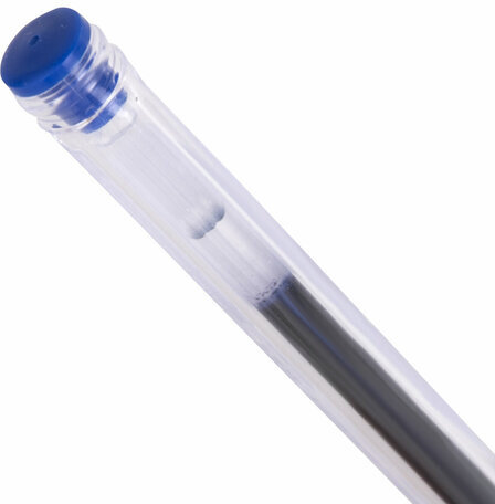 Ручка гелевая РОССИЯ "СОЮЗ", СИНЯЯ, корпус прозрачный, узел 0,7 мм, линия письма 0,5 мм, BRAUBERG, 143962