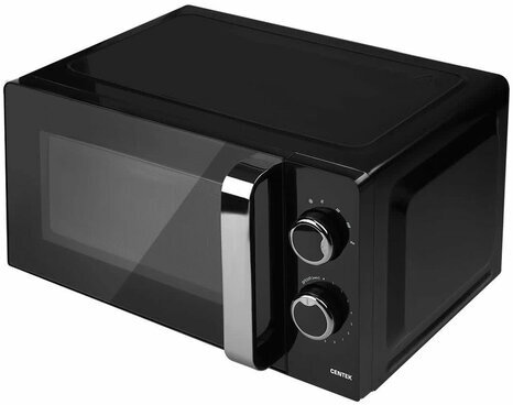 Микроволновая печь CENTEK CT-1575, объем 20 л, мощность 700 Вт, механическое управление, черная