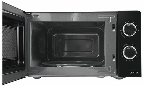 Микроволновая печь CENTEK CT-1575, объем 20 л, мощность 700 Вт, механическое управление, черная