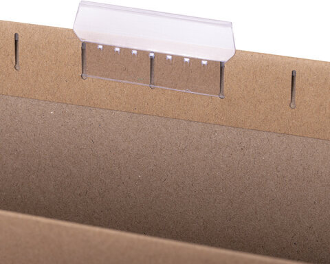Подвесные папки A4/Foolscap (404х240 мм) до 80 л., КОМПЛЕКТ 10 шт., крафт-картон, STAFF, 270937